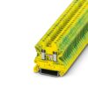 3044092 - Bloc de jonction pour conducteur de protection - UT 2,5-PE, Phoenix Contact UT 2.5-PE, 0.14 → 4mm², A visser, Vert/Jaune