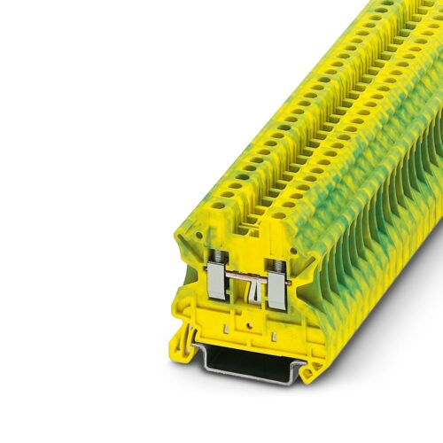 3044092 - Bloc de jonction pour conducteur de protection - UT 2,5-PE, Phoenix Contact UT 2.5-PE, 0.14 → 4mm², A visser, Vert/Jaune